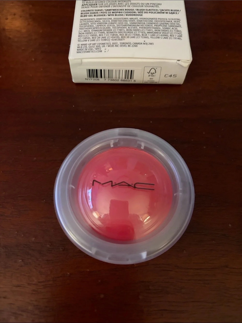 New in box MAC Glowplay Cushiony Blush — “Heat Index”